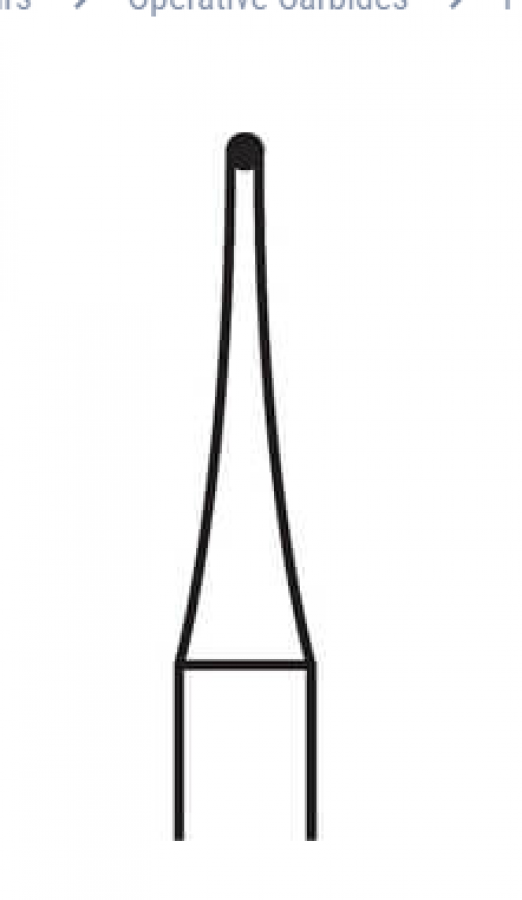 1/2 FG Round Sterile Carbide H1.31.006 (25 Pack)