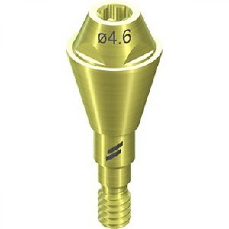 NC SCREW-RETAINED ABUTMENT, STRAIGHT, Ø 4.6MM, GH 3.5MM, TAN