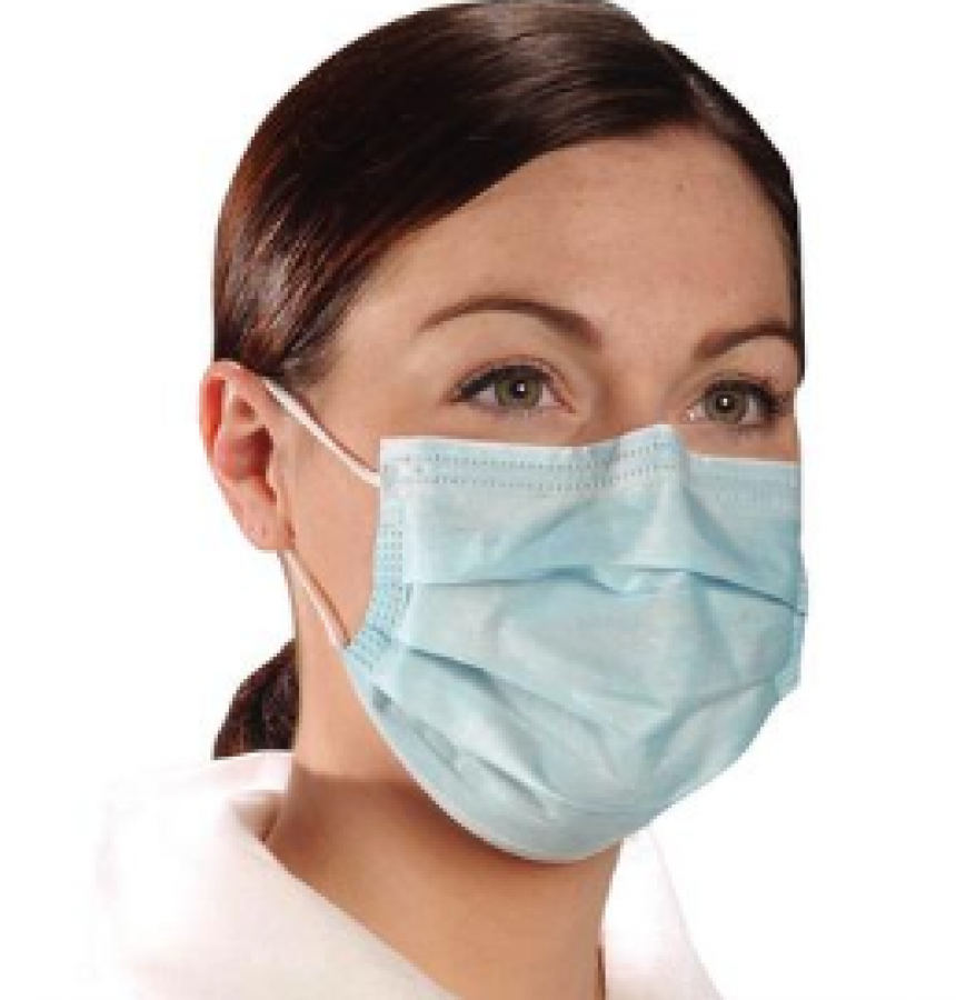 Critical Cover® AlphaAir® Earloop Face Masks – ASTM Level 3, Blue, 50/Pkg
