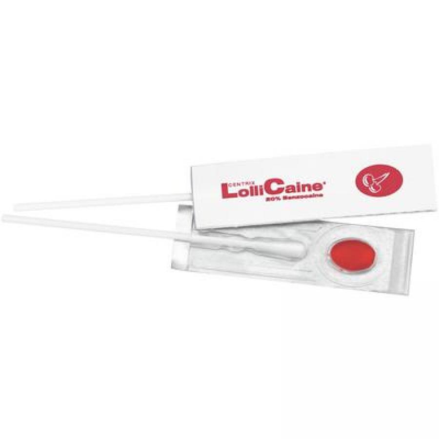 LolliCaine® Topical Anesthetic, 120/Pkg Cherry