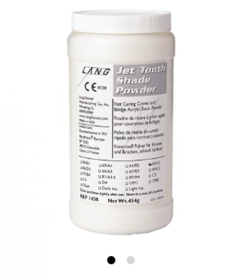 Jet Tooth Shade™ Self-Curing Acrylic Resin Powder A2