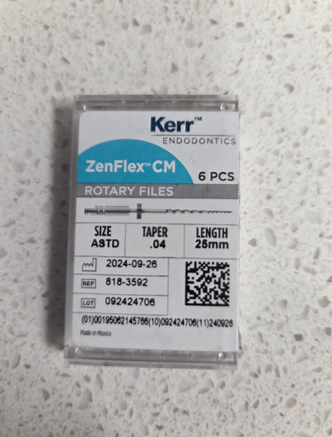 ZenFlex™ CM Rotary NiTi Files – Assorted Packs, 6/Pkg .04/25 mm