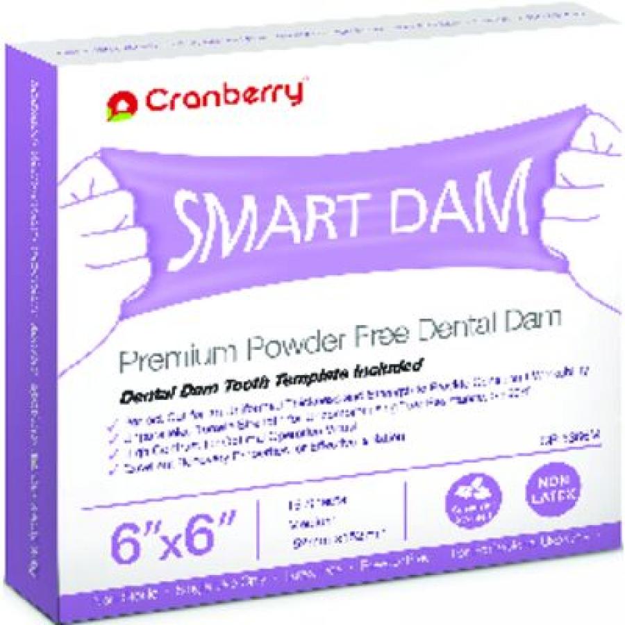 Smart Rubber Dam – Nonlatex, Mint Scented, 6" x 6"