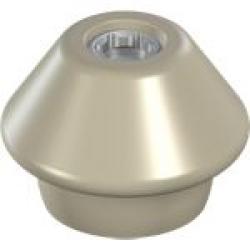 PROTECTIVE CAP FOR SCREW-RETAINED ABUTMENT, Ø 4.6MM, H 5.1MM, WIDE,  PEEK/TAN
