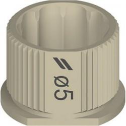 T-SLEEVE, SELF-LOCKING, GUIDED, Ø 5MM, H 5MM, PEEK