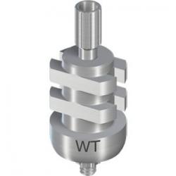 WT IMPRESSION POST OPEN TRAY, SHORT, INCL. GUIDE SCREW, H 15MM, TAN