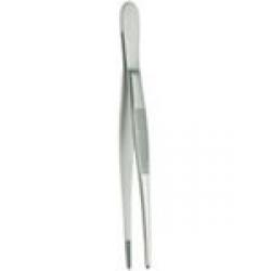 TWEEZERS WITHOUT TITANIUM PLASMA-COATED TIPS, L 105MM, STAINLESS STEEL