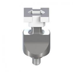 WN IMPRESSION POST CLOSED TRAY, WITH 1 GUIDE SCREW & 2 CAPS, AL/TI/POM