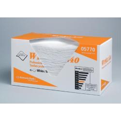 WypAll L40 Disposable Cleaning and Drying Towels, White, 12" x 23"