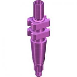 RB/WB IMPRESSION POST OPEN TRAY, SHORT, INCL. GUIDE SCREW, L 16.5MM, TAN