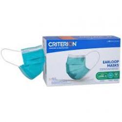 Masks - Criterion Earloop Mask ASTM Level 3 Teal 50/Bx