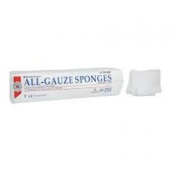 100% Cotton All-Gauze Sponge 2x2" 12 Ply Non-Sterile Square