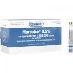 Cook-Waite Marcaine® Bupivacaine HCl 0.5% with Epinephrine 1:200,000 Injection – 1.8 ml Cartridge, 50/Pkg
